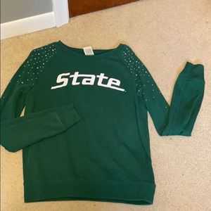 💥SOLD💥Pink! Victoria Secret Michigan State Sweatshirt